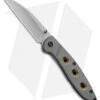 WE Knife Co. Schism Frame Lock Knife Gold Holes (2.8" Stonewash) 908A