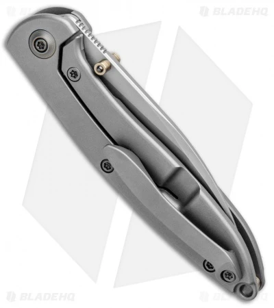 WE Knife Co. Schism Frame Lock Knife Gold Holes (2.8" Stonewash) 908A 3 WE Knife Co. Schism Frame Lock Knife Gold Holes (2.8" Stonewash) 908A - Image 3