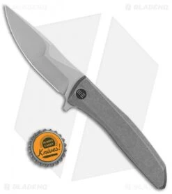 WE Knife Co. Scoppio Frame Lock Knife Gray Ti (3.63" Stonewash) 923B -We Knife Co Shop WE Knife Co Scoppio Frame Lock Gray Ti SW 923B BHQ 104222 jr bottlecap