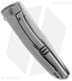 WE Knife Co. Scoppio Frame Lock Knife Gray Ti (3.63" Stonewash) 923B -We Knife Co Shop WE Knife Co Scoppio Frame Lock Gray Ti SW 923B BHQ 104222 jr side