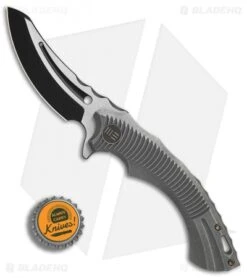 We Knife Co. Sea Monster Frame Lock Knife Gray Ti (3.3" Black) 713C -We Knife Co Shop WE Knife Co Sea Monster Gray Ti Black BHQ 79295 er bottlecap