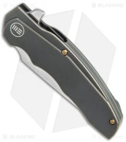 WE Knife Co. Skreech Flipper Knife Antique Bronze Ti (3.3" Satin) 2014A -We Knife Co Shop WE Knife Co Skreech Flipper Antique Bronze Satin BHQ 118846 jr spine