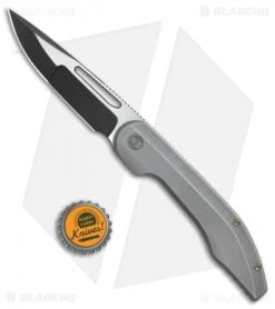 We Knife Co. Slipstream Frame Lock Knife Gray Ti (3.75" Black) 714B -We Knife Co Shop WE Knife Co Slipstream Gray Ti sw 714B BHQ 77532 jr bottlecap 2
