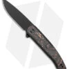 WE Knife Co. Smooth Sentinel Frame Lock Knife Black Titanium/Copper CF (3" BW)