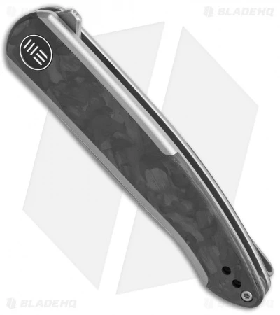 WE Knife Co. Smooth Sentinel Frame Lock Knife Gray Titanium/Marble CF (3" SW) 2 WE Knife Co. Smooth Sentinel Frame Lock Knife Gray Titanium/Marble CF (3" SW) - Image 2