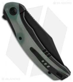 WE Knife Co. Snick Frame Lock Knife Black Ti/Natural Jade G-10 (3.5" Black SW) 7 WE Knife Co. Snick Frame Lock Knife Black Ti/Natural Jade G-10 (3.5" Black SW) -We Knife Co Shop WE Knife Co Snick Frame Lock Knife Black Ti Natural Jade G 10 3in 5cm Stonewash BHQ 137725 td side