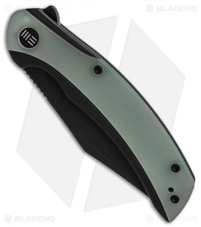 WE Knife Co. Snick Frame Lock Knife Black Ti/Natural Jade G-10 (3.5" Black SW) 2 WE Knife Co. Snick Frame Lock Knife Black Ti/Natural Jade G-10 (3.5" Black SW) - Image 2