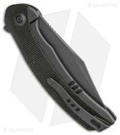 WE Knife Co. Snick Frame Lock Knife Gray Ti/Dark Green Micarta (3.5" Stonewash) -We Knife Co Shop WE Knife Co Snick Frame Lock Knife Gray Ti Dark Green Micarta 3in 5cm Stonewash BHQ 137726 td side