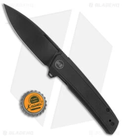 WE Knife Co. Speedster Frame Lock Knife Black Titanium (3.5" Black SW) 21021B-2 -We Knife Co Shop WE Knife Co Speedster FL Black Ti Black SW BHQ 144131 jr bottlecap