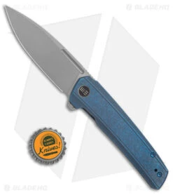 WE Knife Co. Speedster Frame Lock Knife Blue Titanium (3.5" BB) 21021B-3 -We Knife Co Shop WE Knife Co Speedster FL Blue Ti BB BHQ 144132 jr bottlecap