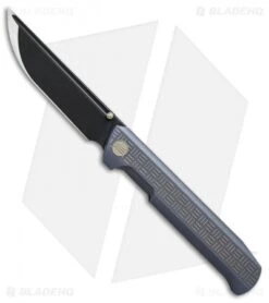 WE Knife Co. Straight Up Frame Lock Knife Blue (3.9" Black) 710C