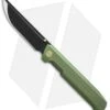 WE Knife Co. Straight Up Frame Lock Knife Green (3.9" Black) 710E