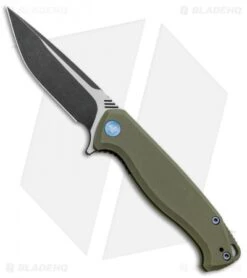 WE Knife Co. Streak Liner Lock Knife Green G-10 (3.4" Black Stonewash) 818B