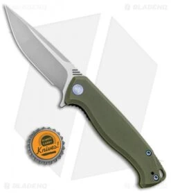 WE Knife Co. Streak Liner Lock Knife Green G-10 (3.4" Stonewash) 818E -We Knife Co Shop WE Knife Co Streak LL Green G 10 SW 818E BHQ 92532 jr bottlecap