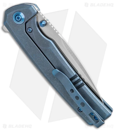WE Knife Co. Subjugator Frame Lock Knife Blue Titanium (3.5" Satin) 3 WE Knife Co. Subjugator Frame Lock Knife Blue Titanium (3.5" Satin) - Image 3