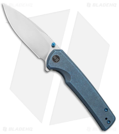 WE Knife Co. Subjugator Frame Lock Knife Blue Titanium (3.5" Satin) 1 WE Knife Co. Subjugator Frame Lock Knife Blue Titanium (3.5" Satin)