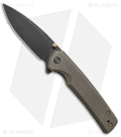 WE Knife Co. Subjugator Frame Lock Knife Bronze Titanium (3.5" Black)