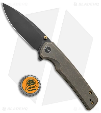 WE Knife Co. Subjugator Frame Lock Knife Bronze Titanium (3.5" Black) 4 WE Knife Co. Subjugator Frame Lock Knife Bronze Titanium (3.5" Black) - Image 4