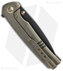 WE Knife Co. Subjugator Frame Lock Knife Bronze Titanium (3.5" Black) 6 WE Knife Co. Subjugator Frame Lock Knife Bronze Titanium (3.5" Black) -We Knife Co Shop WE Knife Co Subjugator FL Bronze Ti Satin BHQ 139449 jr side
