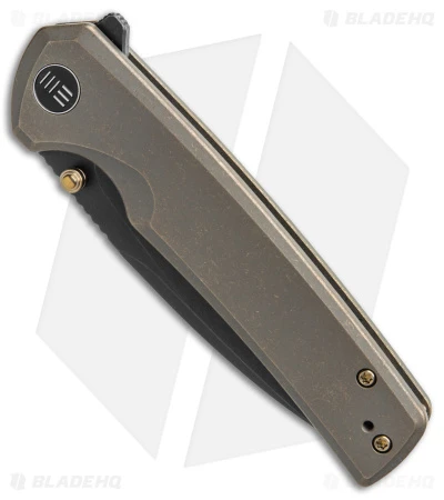 WE Knife Co. Subjugator Frame Lock Knife Bronze Titanium (3.5" Black) 2 WE Knife Co. Subjugator Frame Lock Knife Bronze Titanium (3.5" Black) - Image 2