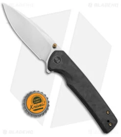 WE Knife Co. Subjugator Frame Lock Knife Marble Carbon Fiber (3.5" Satin) -We Knife Co Shop WE Knife Co Subjugator FLMarble CF Satin BHQ 139455 jr bottlecap