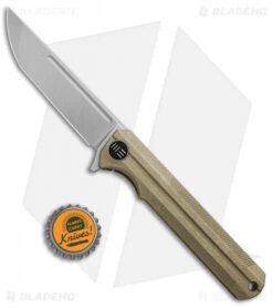 WE Knife Co. Syncro Integral Frame Lock Knife Gold Ti (3.8" Stonewash) 909B 8 WE Knife Co. Syncro Integral Frame Lock Knife Gold Ti (3.8" Stonewash) 909B -We Knife Co Shop WE Knife Co Syncro Integral FL Gold Ti SW 909B BHQ 96896 jr bottlecap
