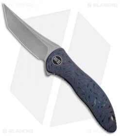 WE Knife Co. Synergy2 Tanto Integral Frame Lock Knife Flamed Ti (3.5" Stonewash)