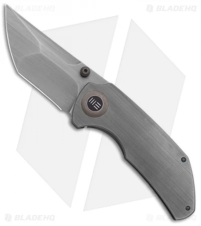 WE Knife Co. Thug Frame Lock Knife Gray Titanium (2.6" Stonewash) 1 WE Knife Co. Thug Frame Lock Knife Gray Titanium (2.6" Stonewash)