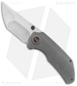 WE Knife Co. Thug Frame Lock Knife Gray Titanium (2.6" Satin)