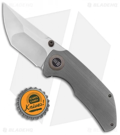 WE Knife Co. Thug Frame Lock Knife Gray Titanium (2.6" Satin) 4 WE Knife Co. Thug Frame Lock Knife Gray Titanium (2.6" Satin) - Image 4
