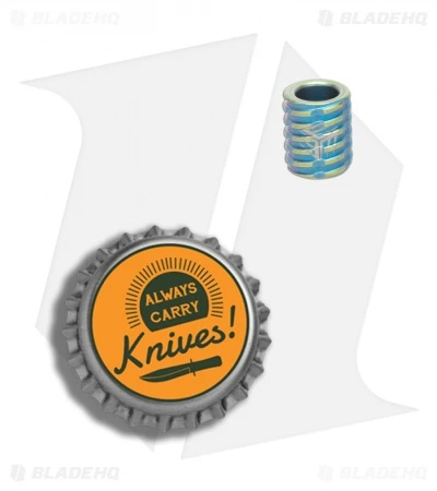 WE Knife Co. Titanium Lanyard Bead (Blue) A-02C 2 WE Knife Co. Titanium Lanyard Bead (Blue) A-02C - Image 2