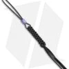 WE Knife Co. Tied Paracord Lanyard W/ Titanium Bead (Black) A-01B