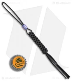 WE Knife Co. Tied Paracord Lanyard W/ Titanium Bead (Black) A-01B 5 WE Knife Co. Tied Paracord Lanyard W/ Titanium Bead (Black) A-01B -We Knife Co Shop WE Knife Co Tied Paracord lanyard ti bead black BHQ 74761 er bottlecap