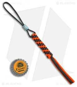 WE Knife Co. Tied Paracord Lanyard W/ Titanium Bead (Orange/Black) A-01C 5 WE Knife Co. Tied Paracord Lanyard W/ Titanium Bead (Orange/Black) A-01C -We Knife Co Shop WE Knife Co Tied Paracord lanyard ti bead orange black BHQ 74762 er bottlecap