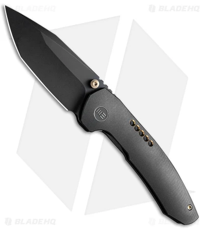 WE Knife Co. Trogon Frame Lock Knife Black Titanium (3.2" Black) WE22002B-2 1 WE Knife Co. Trogon Frame Lock Knife Black Titanium (3.2" Black) WE22002B-2