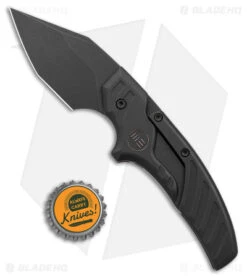 WE Knife Co. Typhoeus Fixed Blade Knife Black Titanium (2.27" BSW) WE21036B-1 -We Knife Co Shop WE Knife Co Typhoeus Fixed Blade Ti BW BHQ 174414 jr bottlecap