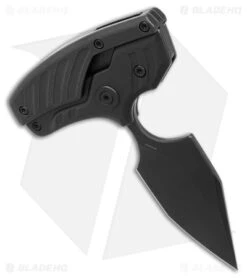 WE Knife Co. Typhoeus Fixed Blade Knife Black Titanium (2.27" BSW) WE21036B-1 -We Knife Co Shop WE Knife Co Typhoeus Fixed Blade Ti BW BHQ 174414 jr push spine