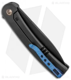 WE Knife Co. Upshot Frame Lock Knife Black Titanium (3.5" Black SW) 2102B -We Knife Co Shop WE Knife Co Upshot FL Black Ti Black 2102B BHQ 123526 jr side