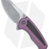 We Knife Co. Valiant Frame Lock Knife Purple Ti/CF (3.3" Stonewash) 717B