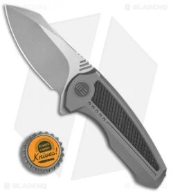We Knife Co. Valiant Frame Lock Knife Titanium/CF (3" Stonewash) 717H 7 We Knife Co. Valiant Frame Lock Knife Titanium/CF (3" Stonewash) 717H -We Knife Co Shop WE Knife Co Valiant Ti CF sw 717F BHQ 79302 er bottlecap 2