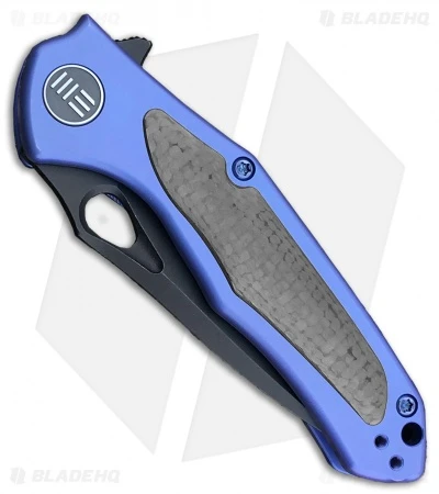WE Knife Co. Vapor Frame Lock Knife Blue Ti/Carbon Fiber (2.95" Black) 804A 2 WE Knife Co. Vapor Frame Lock Knife Blue Ti/Carbon Fiber (2.95" Black) 804A - Image 2