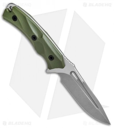 WE Knife Co. Vindex Fixed Blade Knife Green G-10 (4.3" Stonewash) 802A 2 WE Knife Co. Vindex Fixed Blade Knife Green G-10 (4.3" Stonewash) 802A - Image 2