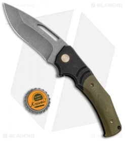 WE Knife Co. Willumsen JIXX Flipper Knife OD Green G-10/Black Ti (3.5" SW) 904A -We Knife Co Shop WE Knife Co Willumsen JIXX Flipper Green G 10 Black Ti SW BHQ 93263 jr bottlecap