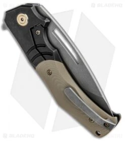 WE Knife Co. Willumsen JIXX Flipper Knife Tan G-10/Black Ti (3.5" SW) 904B 7 WE Knife Co. Willumsen JIXX Flipper Knife Tan G-10/Black Ti (3.5" SW) 904B -We Knife Co Shop WE Knife Co Willumsen JIXX Tan G 10 Black Ti SW 904B BHQ 93873 jr side