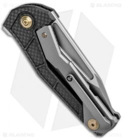 WE Knife Co. Willumsen Sugga Frame Lock Knife Ti/CF (3.4" Stonewash) -We Knife Co Shop WE Knife Co Willumsen Sugga FL Ti CF SW 915A BHQ 101594 jr side