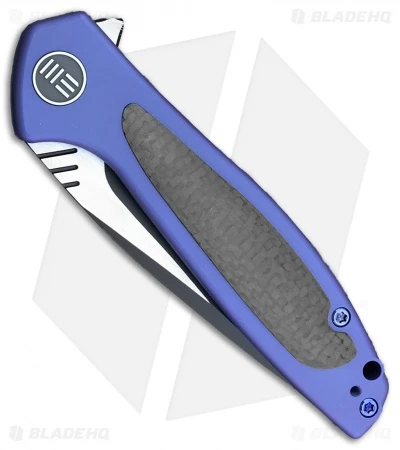 WE Knife Co. Wisp Frame Lock Knife Blue Ti/Carbon Fiber (3.2" Black) 805A 2 WE Knife Co. Wisp Frame Lock Knife Blue Ti/Carbon Fiber (3.2" Black) 805A - Image 2