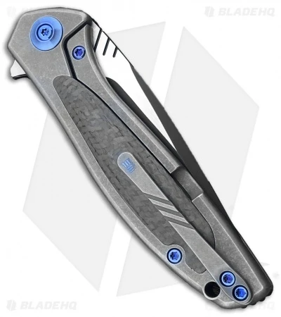 WE Knife Co. Wisp Frame Lock Knife SW Ti/Carbon Fiber (3.2" Black) 805E 3 WE Knife Co. Wisp Frame Lock Knife SW Ti/Carbon Fiber (3.2" Black) 805E - Image 3