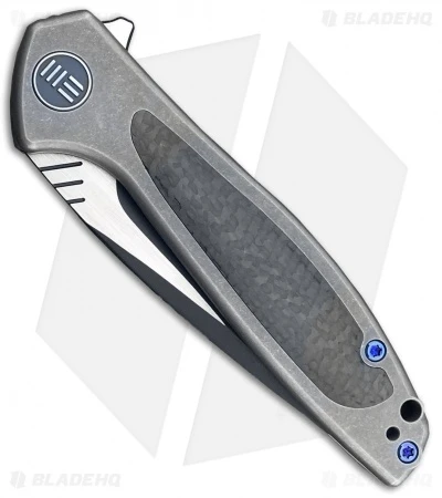 WE Knife Co. Wisp Frame Lock Knife SW Ti/Carbon Fiber (3.2" Black) 805E 2 WE Knife Co. Wisp Frame Lock Knife SW Ti/Carbon Fiber (3.2" Black) 805E - Image 2