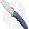 WE Knife Co. Zephyr Frame Lock Knife Blue Ti/CF (3.5" Stonewash) 716B