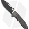 WE Knife Co. Zephyr Frame Lock Knife Bronze Ti/CF (3.5" Black) 716C